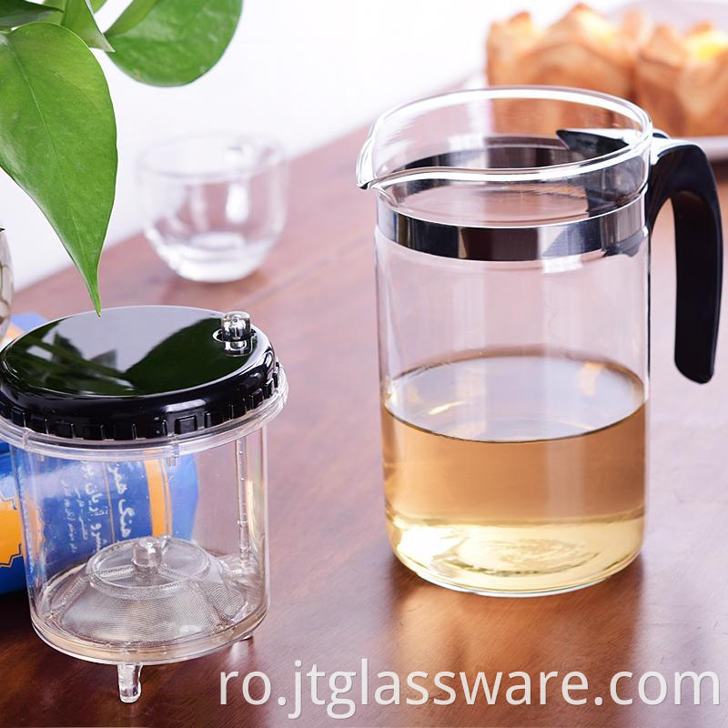 glass teapot with infuser